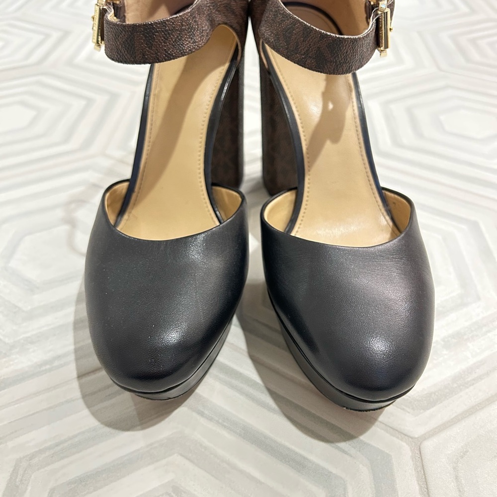 Michael Kors Brown Patterned Block Heels - image 4